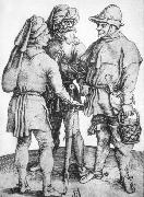 Albrecht Durer Three Peasants in Conversation oil on canvas